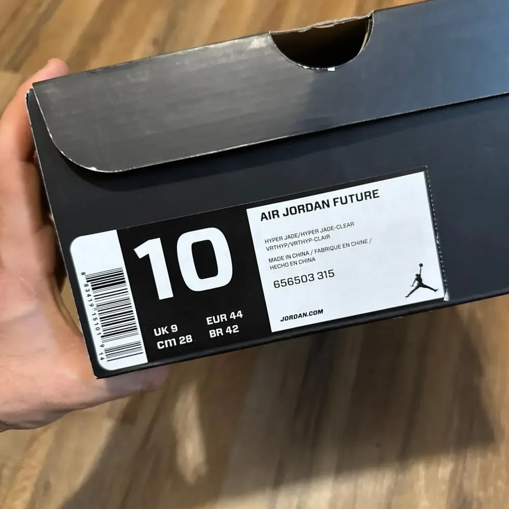 2014 Air Jordan Future Hyper Jade 656503-315 Size 10